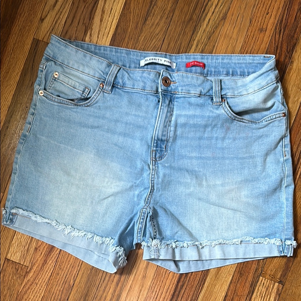 Celebrity Pink Women’s Denim Shorts - Light Blue